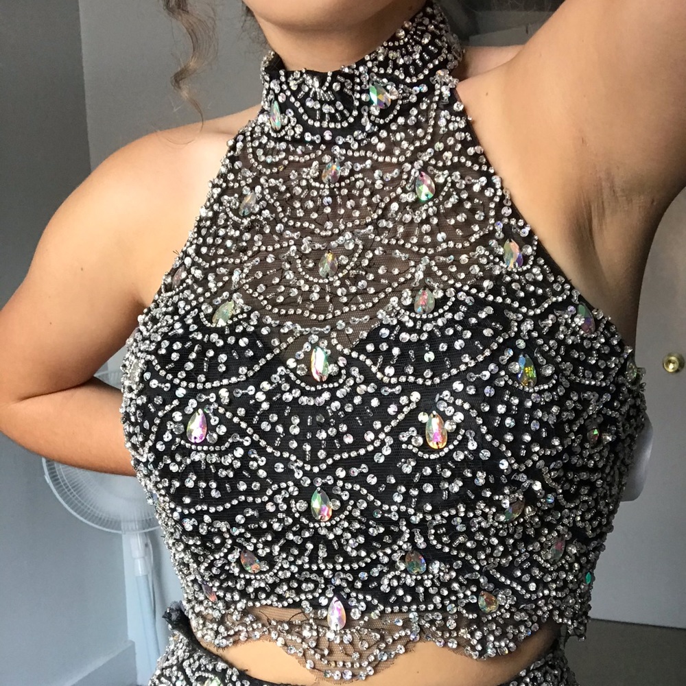 SALE💛Beaded Two Piece Prom Dress Mermaid Style